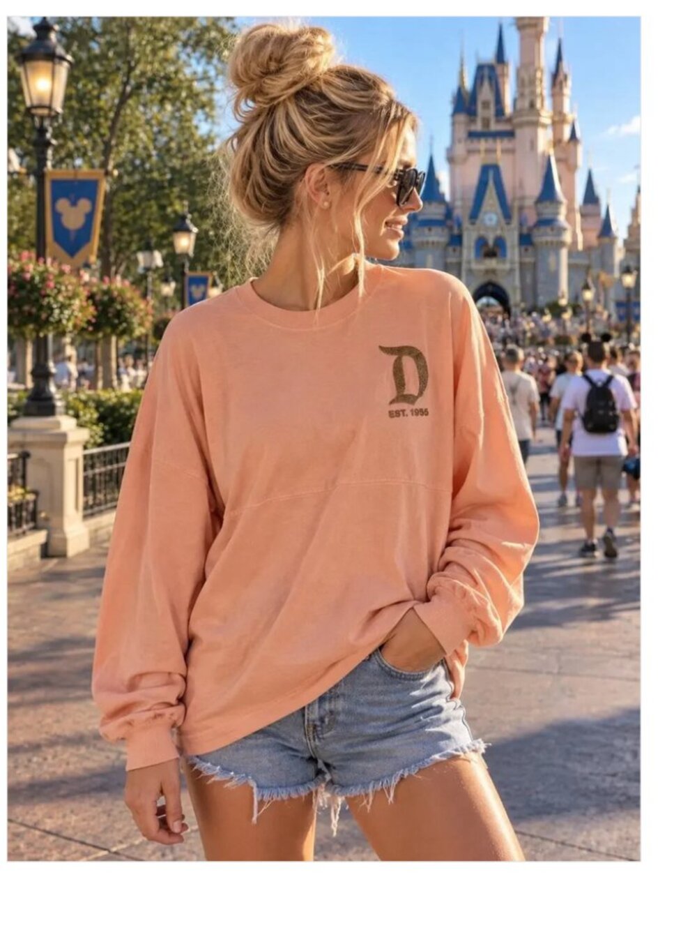 Disney Disneyland Spirit Jersey Peach Pink